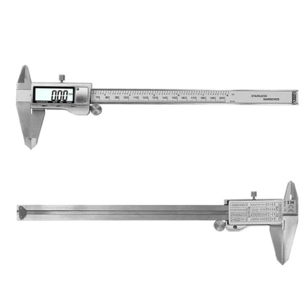 Calibrador Digital Pie De Rey Vernier Metalico con Estuche 8" 200mm
