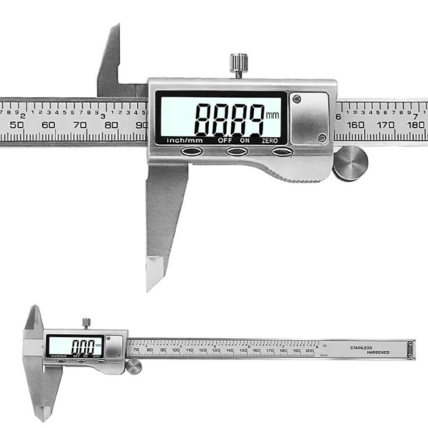Calibrador Digital Pie De Rey Vernier Metalico con Estuche 8" 200mm