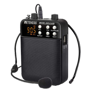 Megáfono Portátil 3W Grabación Radio FM MP3 Amplificador Voz Micrófono Profesores Guía Turística