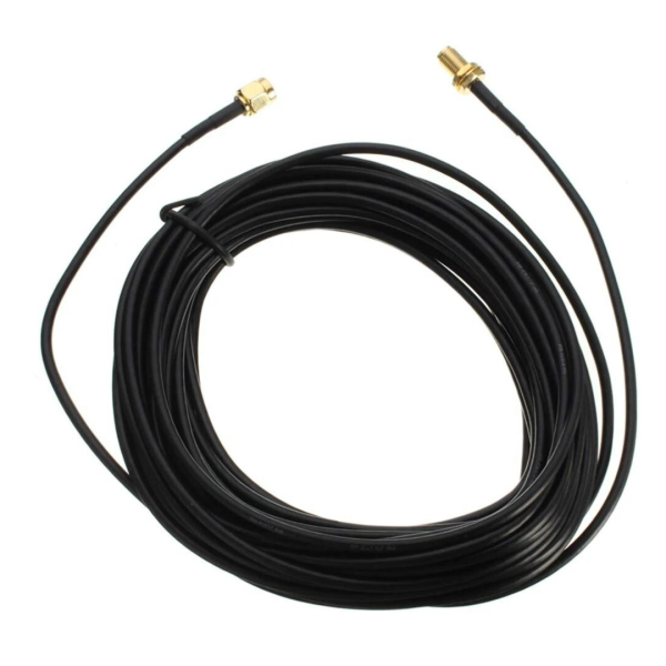 Cable De 20 Metros Prolongador Antena Wifi 2.4ghz Rpsma Pigtail