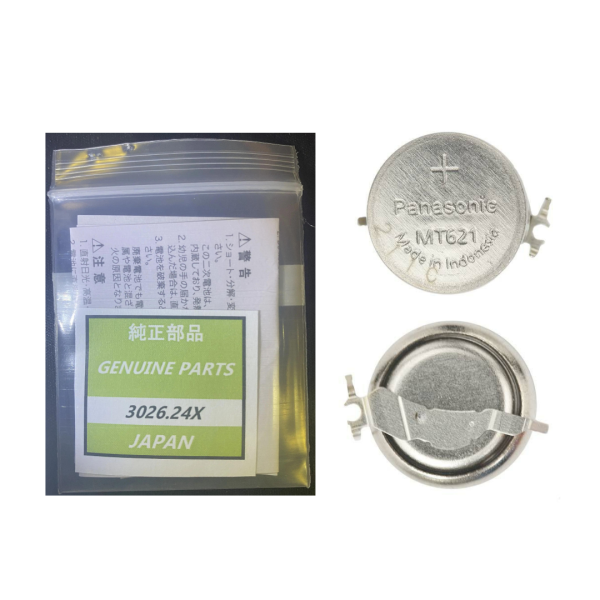 Bateria Recargable para Reloj MT621 Capacitor para Seiko Kinetic Solar V137 V138 302624X