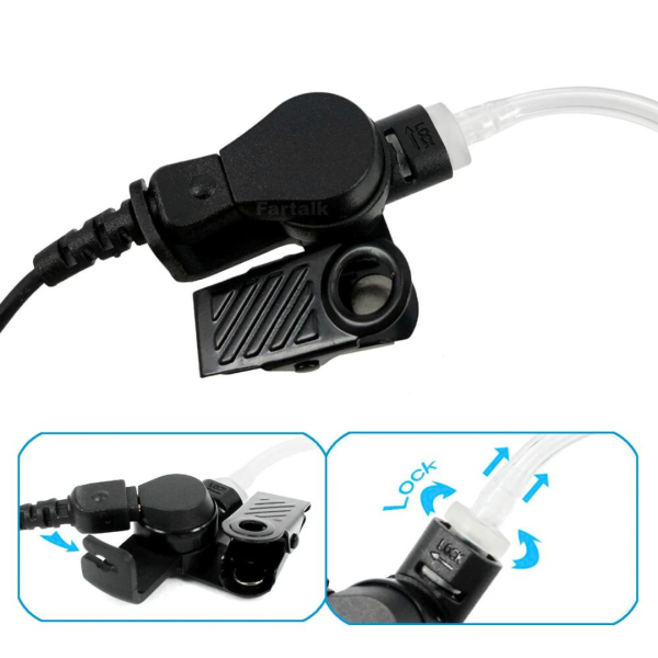 Auriculares con micrófono para MOTOROLA DP1400 EP450 DEP450 CP040 CP140 CP180 XTN446 BPR40 EP350 MP300 CP200