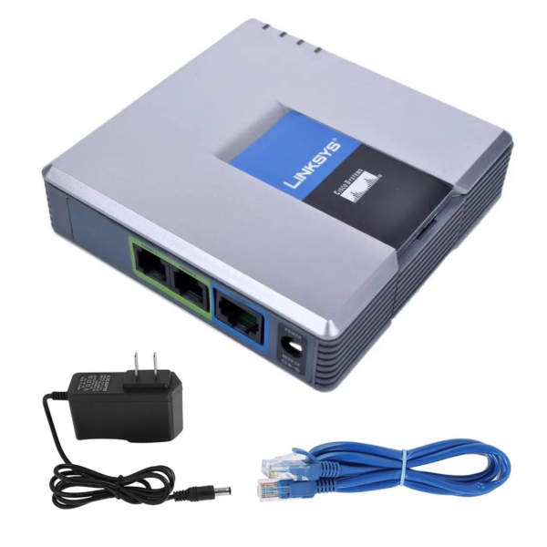 Adaptador Análogo A Telefonía Ip Voip Pap2t Linksys Sip