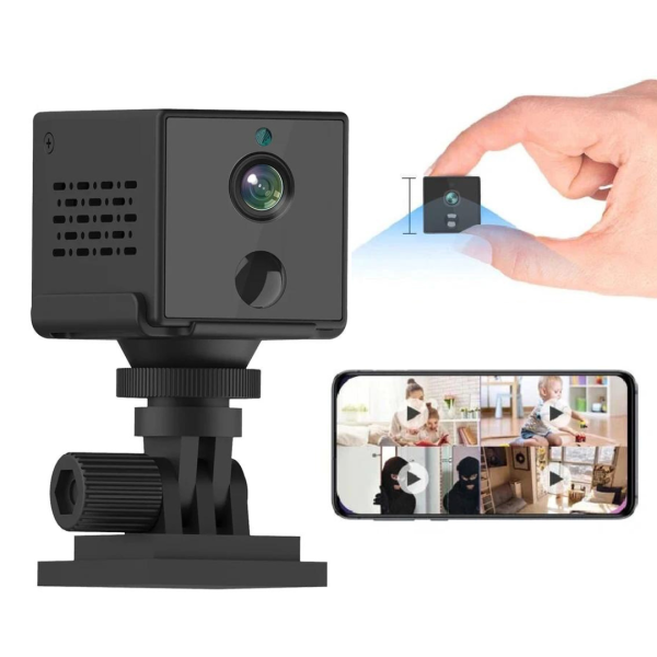 Mini Cámara Espia Tarjeta SIM 5MP 4G Batería Integrada 3000mAh Vigilancia Seguridad Grabadora