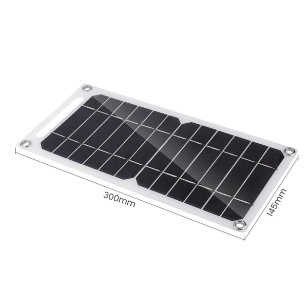 Cargador Panel Solar USB 5V 100W Senderismo Aire Libre Portátil Impermeable