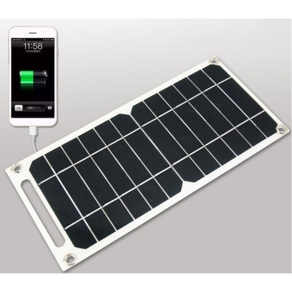 Cargador Panel Solar USB 5V 100W Senderismo Aire Libre Portátil Impermeable
