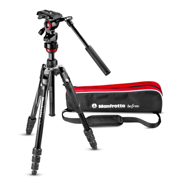 Trípode Manfrotto de Aluminio Befree Live Rótula de Vídeo con Palanca Altura 151 cm