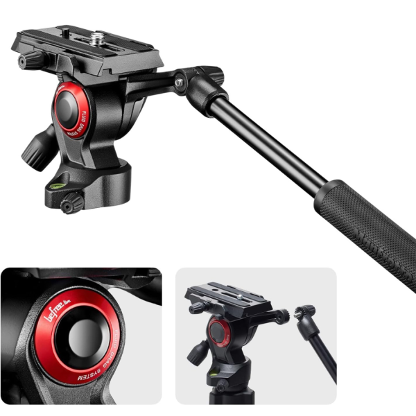Trípode Manfrotto de Aluminio Befree Live Rótula de Vídeo con Palanca Altura 151 cm