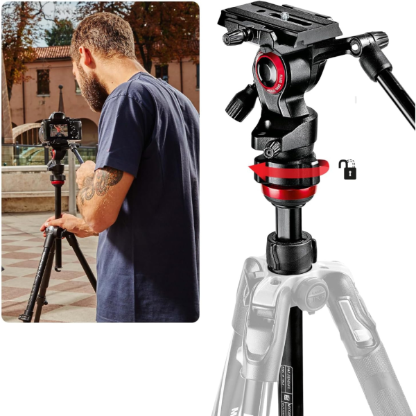 Trípode Manfrotto de Aluminio Befree Live Rótula de Vídeo con Palanca Altura 151 cm