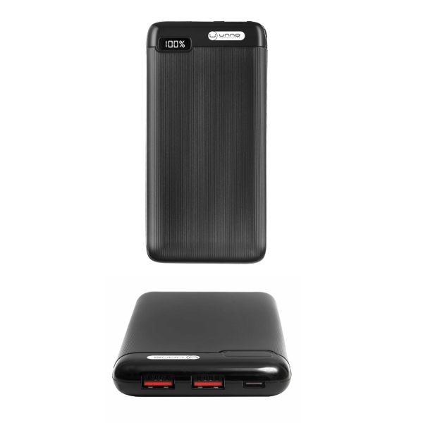 Power Bank 20000 Mah Usb Dual Led Mini Slim 20+ Unno