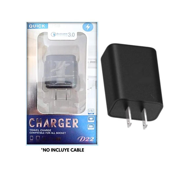 Cargador de Celular Carga Rápida 3A Samsung Iphone Xiaomi