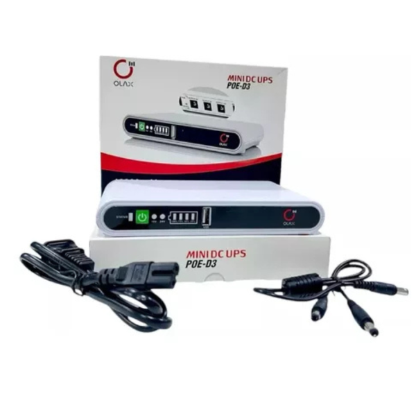 Mini Ups Olax Bateria Recargable 10000 Mah hasta 8h Router Internet