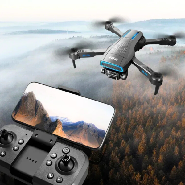Air Dron S8 Cámara HD 8K RC WIFI FPV Distancia Evita Obstáculos Flujo Optico Dron