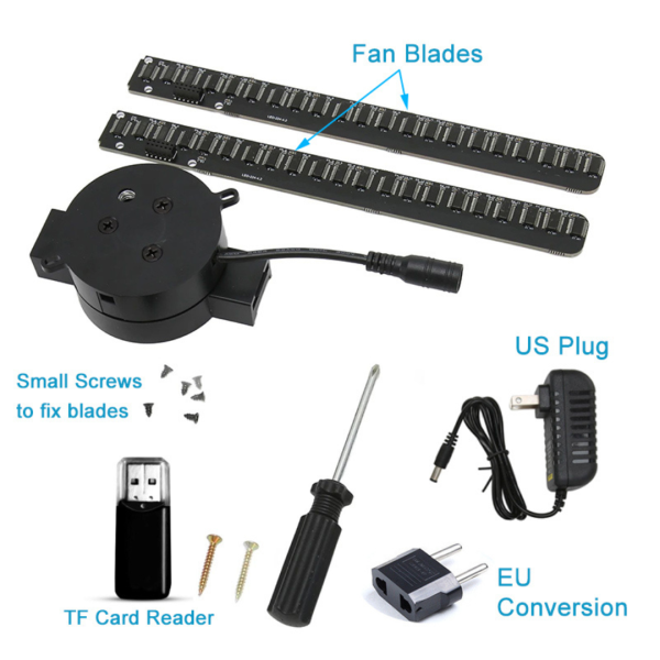 Proyector Holografico 3D WIFI LED 224 Ventilador T42 42cm Publicidad