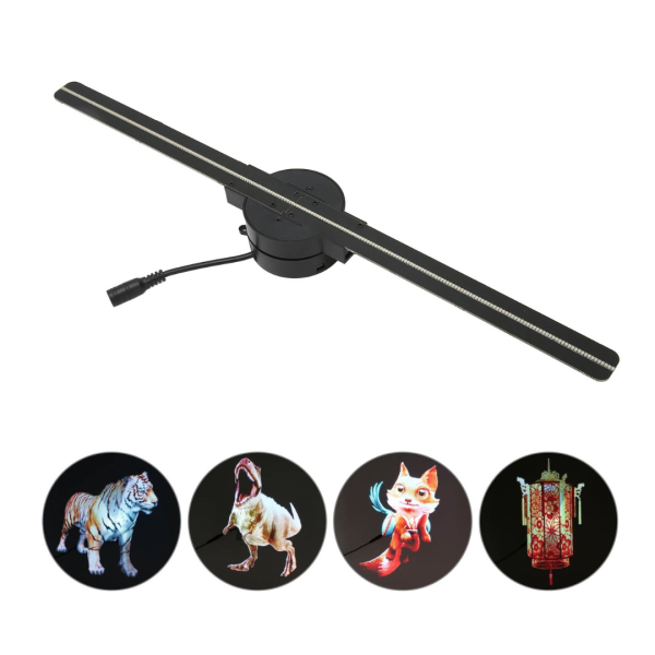 Proyector Holografico 3D WIFI LED 224 Ventilador T42 42cm Publicidad
