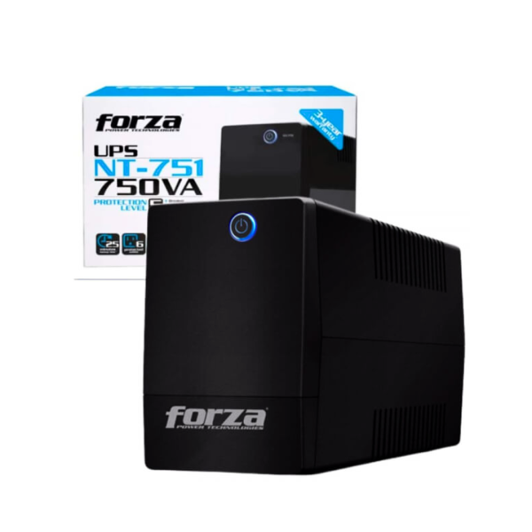 Ups Forza Nt-751 750va 375w 6 Tomas 120v Regulador Lan/rj11 Color Negro