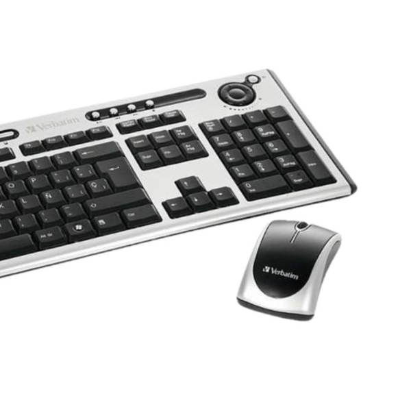 Combo Teclado + Mouse Wireless Verbatim Slim Delgado