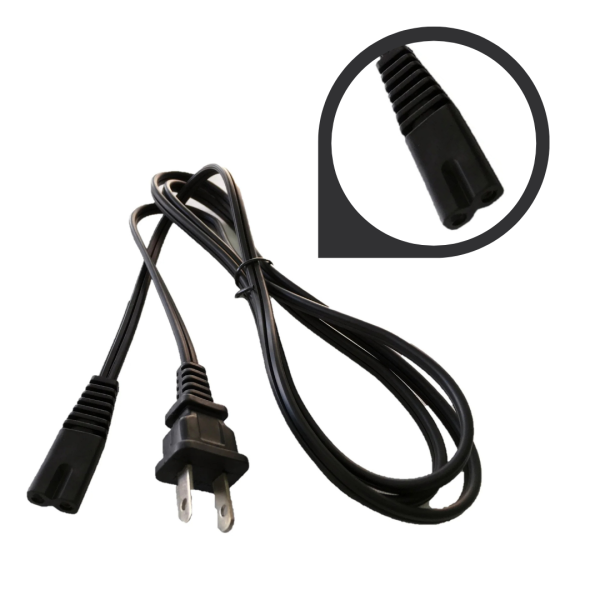 Cable De Energia O De Poder IEC320C7 Para Grabadora TV Monitor Impresora