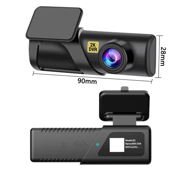 Cámara De Seguridad Inteligente Para Carro 2k 1440P Grabacion WDR WIFI