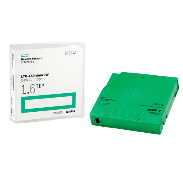 Cartucho de Datos Cintas de Respaldo HP LTO-4 Ultrium RW Data Cartridges C7974A 1.6TB