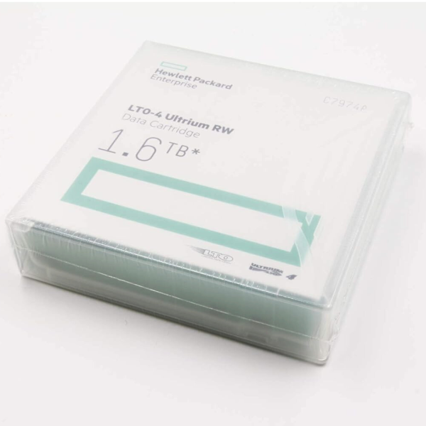 Cartucho de Datos Cintas de Respaldo HP LTO-4 Ultrium RW Data Cartridges C7974A 1.6TB