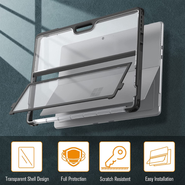 Estuche Rígido a Prueba de Golpes para Microsoft Surface Pro 11 Pro 10 Pro 9 de 13 pulgadas