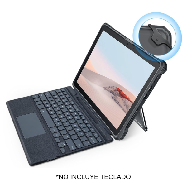 Estuche para Microsoft Surface Pro 8 13" 2021 Material PU + TPU Resistente Correa Mano Cubierta Soporte