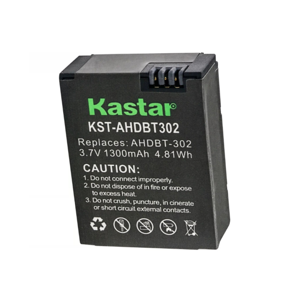 Gopro Bateria Hero 3 3+ AHBBP-301 AHDBT-302 HD 1300 mAh