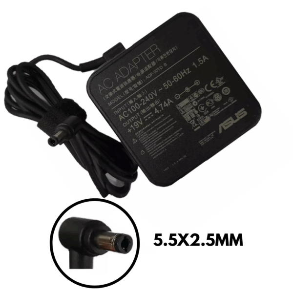 Cargador Adaptador Asus 19v 4.74a 90W 5.5x2.5mm